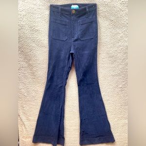 Show me your Mumu MUMU BLUES size 25 Farrah Trouser Flare corduroy navy 4 pocket